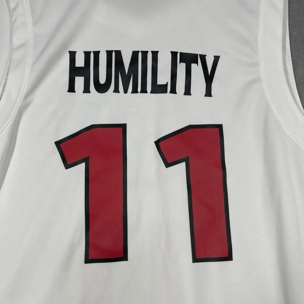 Jordan Jersey Men Medium White PF Principle First Academy 11 Humility Basketball